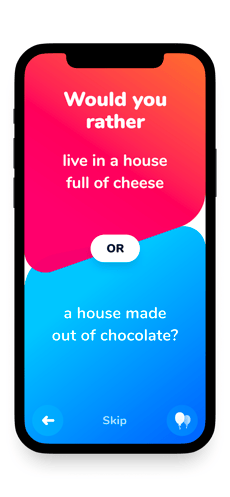 Screenshot Would You Rather app
