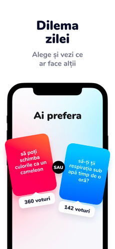 Screenshot Ce ai alege dintre app