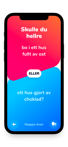 Screenshot Skulle du hellre app