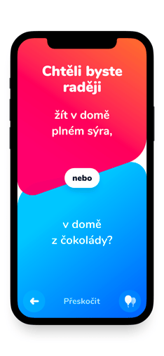 Screenshot Co bys radši app