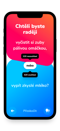Screenshot Co bys radši app
