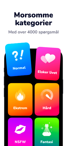 Screenshot Enten eller spørgsmål app