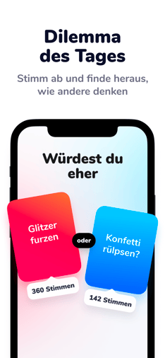 Screenshot Würdest du eher app