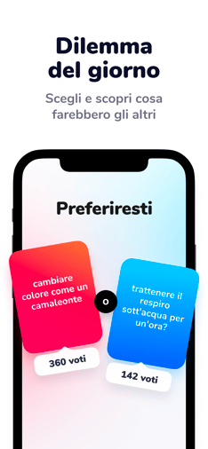 Screenshot Preferiresti app