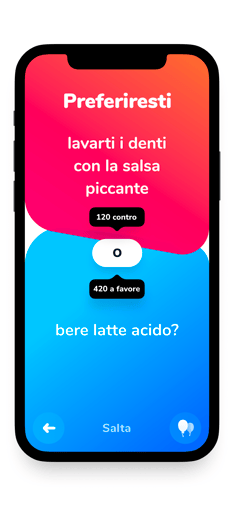 Screenshot Preferiresti app