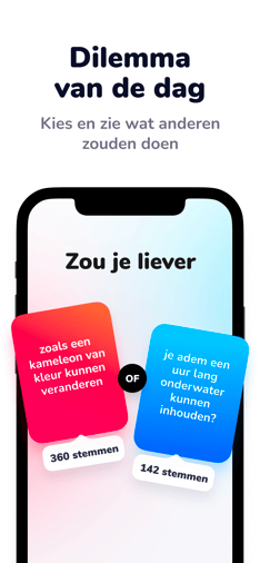 Screenshot Zou je liever app