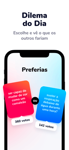 Screenshot O que você prefere app