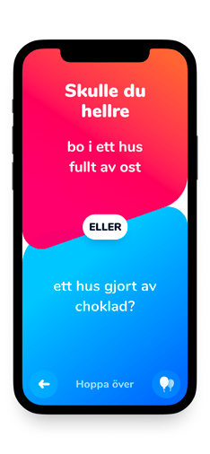 Screenshot Skulle du hellre app